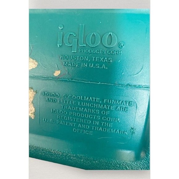 Vintage Igloo S'Cool Mate Mini Lunch Box Personal Cooler Purple Teal White 90’s - Picture 4 of 10